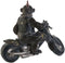 Decoratieve figuren Home ESPRIT Donker grijs Motorrijder 24 x 15 x 29 cm (2 Stuks)