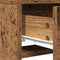 vidaXL - Kaptafel - met - LED-verlichting - - - Oud - Hout - - - 50x41x140 - cm