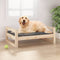 vidaXL - Hondenmand - 75,5x55,5x28 - cm - massief - grenenhout