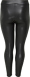ONLY CARMAKOMA CARROOL COATED LEGGING NOOS - Curvy broek - Gecoate stretchy stof - Zwart