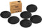 Onderzetters Voor Plantenpotten - Rubber - Zwart - 6 Stuks