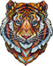 UNIDRAGON Houten Puzzel Voor Volwassenen Dier - Mooie Tijger - 104 stukjes - Small 19x24 cm