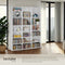 Tectake CD/DVD/Blu-ray kast - Boekenkast - 18 verstelbare planken - Wit (EAN: 4061173115638)