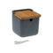 Suikerpot Versa Grijs Keramisch Bamboe Dolomite 8,3 x 8,3 x 8,3 cm
