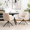 Furnihaus Milou - Draaibare Eetkamerstoel - Armleuning 360° draaifunctie - Beige