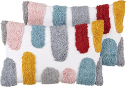 STORKSBIL - Sierkussen set van 2 - Meerkleurig - Katoen