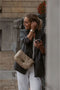 Chabo Bags Diva Small - Schoudertas - Zacht leer met antic brass sluiting - Zwart