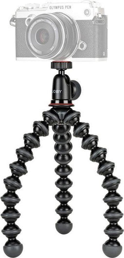 JOBY GorillaPod 1K - Mini-tripod - Flexibel statief met balhoofd 1 kg - Zwart (incl. balhoofd)