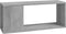 vidaXL - Tv-meubel - 80x24x32 - cm - bewerkt - hout - betongrijs