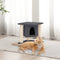 vidaXL - Kattenmeubel - met - sisal - krabpalen - 37 - cm - donkergrijs