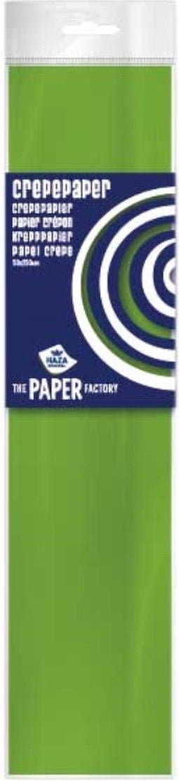 Crepepapier - 50x250 cm - pak a 10 - lichtgroen (10 stuks)