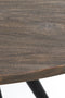 Light & Living - Eettafel TURI - Ø120x76cm - Bruin