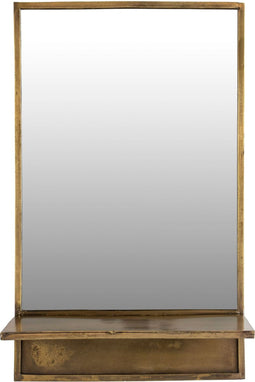 Housecraft Living Feyza Spiegel Wandplank/ Wandspiegel Rechthoekig Goud