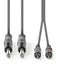 Nedis COTH23320GY30 - 6.35mm-naar-RCA audiokabel - 300cm - Grijs