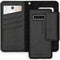 Selencia Hoesje Geschikt voor Samsung Galaxy S10 Hoesje Met Pasjeshouder - Selencia Llyr 2-in-1 Uitneembare Slang Bookcase - Zwart