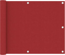 vidaXL - Balkonscherm - 75x400 - cm - oxford - stof - rood