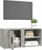 vidaXL - Tv-meubel - 80x31,5x36 - cm - bewerkt - hout - betongrijs