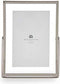 Giftdecor Fotolijstje voor 10 x 15 cm foto - zilver - metaal - Modern - frame 16 x 21 cm - staand