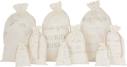 J-Line zak - textiel - wit - large - 3 stuks