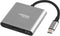 Natec Fowler Mini - USB Hub - 1x HDMI 1x USB 3.2 Gen1 type-C - Grijs