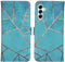 iMoshion Hoesje Geschikt voor Samsung Galaxy A14 (5G) Hoesje Met Pasjeshouder - iMoshion Design Softcase Bookcase - Blauw / Blue Graphic