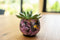 TS Collection - Bloempot Polly pink - 28x25 - Metaal & Epoxy - Exclusieve woonitems voor binnen - Handgemaakt - Unieke print - Designed by Lammie