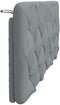 vidaXL - Hoofdbordkussen - 120 - cm - stof - lichtgrijs