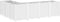 vidaXL - Plantenbak - 160x120x53 - cm - polypropeen - wit