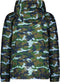 TYGO & vito - Jongens Jas - Camouflage print met neon gele voering - Maat 122/128