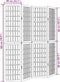 vidaXL - Kamerscherm - met - 4 - panelen - massief - paulowniahout - wit