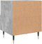 vidaXL - Nachtkastje - 40x35x47,5 - cm - bewerkt - hout - betongrijs