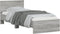 vidaXL - Bedframe - met - hoofdeinde - bewerkt - hout - grijs - sonoma - 90x200 - cm
