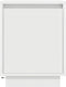 vidaXL - Nachtkastjes - met - led-verlichting - 2 - st - 38x34x50 - cm - wit
