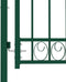 vidaXL - Poort - met - speerpunten - 100x150 - cm - staal - groen