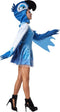 dressforfun Geestige paradijsvogel - kostuum - pluche jurk met muts en voetkappen - XL