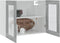 vidaXL - Hangkast - Lyon - 80x31x60 - cm - bewerkt - hout - grijs - sonoma - eikenkleurig