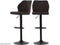 Dutchbone Edward - Barkruk - Microvezel bekleding - Donkerbruin (2 stuks)