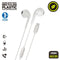 Muvit for Change E58 - Oordopjes - Ingebouwde Microfoon USB-C - Wit
