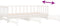 vidaXL - Slaapbank - met - onderschuifbed - 80x200 - cm - massief - grenenhout - wit