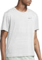 Nike Dri-FIT Miler - Sportshirt Heren - Korte mouw - White/Reflective Silv