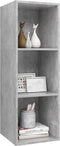 vidaXL - Tv-wandmeubel - 37x37x107 - cm - bewerkt - hout - betongrijs