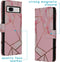 iMoshion Hoesje Geschikt voor Google Pixel 7a Hoesje Met Pasjeshouder - iMoshion Design Softcase Bookcase - Roze / Pink Graphic