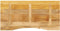 vidaXL - Bureaublad - met - ronding - 140x50x2,5 - cm - massief - ruw - mangohout