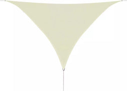 vidaXL - Zonnescherm - HDPE - driehoekig - 3,6x3,6x3,6 - m - crème