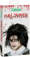 Atosa Halloween/carnaval verkleedpruik half lang haar - zwart - heren - Zombie/Rockstar