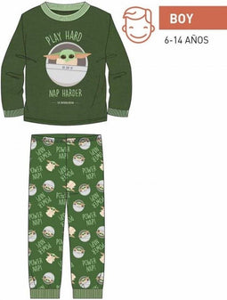Pyjama Kinderen The Mandalorian Groen