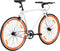 vidaXL - Fiets - met - vaste - versnelling - 700 - c - 59 - cm - wit - en - oranje