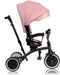 Lionelo Tris Plus - Driewieler 2-in-1 - Geschikt van 9 maanden tot 5 jaar - Pink Rose