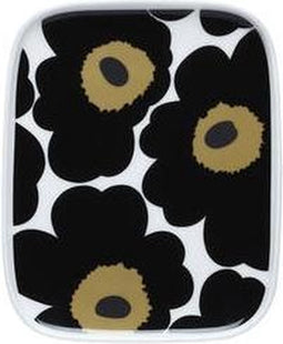 Marimekko - Unikko - Bord - Zwart - 15 X 12cm