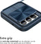 iMoshion Hoesje Geschikt voor Samsung Galaxy S22 Hoesje - iMoshion Camslider Backcover - Donkerblauw